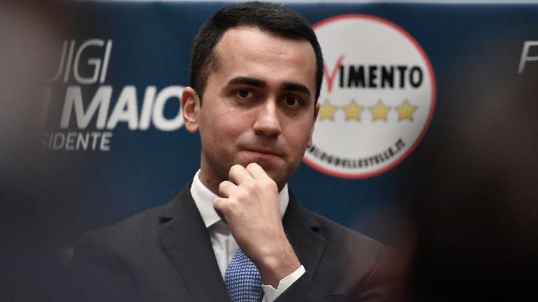 Luigi di Maio foi líder do Movimento 5 Estrelas