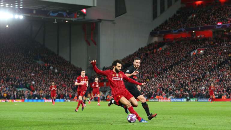 Liverpool-Atl. Madrid, a contar para a segunda mão dos oitavos da Champions, teve mais de 52 mil espetadores, três mil vindos de Madrid