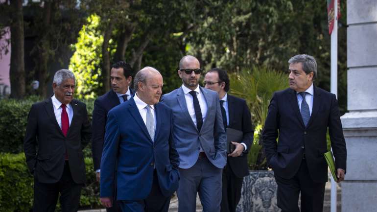 Presidentes dos três grandes, da Federação e da Liga estiveram com António Costa na semana passada em São Bento