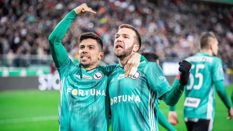 André Martins, antigo jogador do Sporting, atua no Légia Varsóvia, atual líder do campeonato polaco