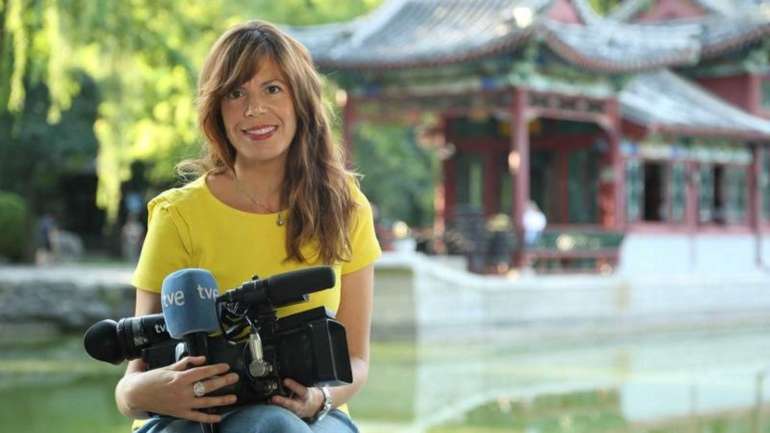 Mavi Doñate é correspondente da estação espanhola TVE em Pequim