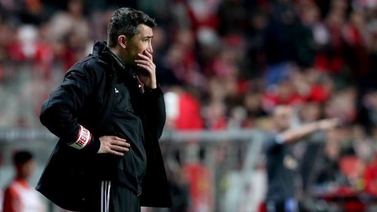 O treinador encarnado assumiu o comando da equipa em janeiro de 2019, depois da saída de Rui Vitória