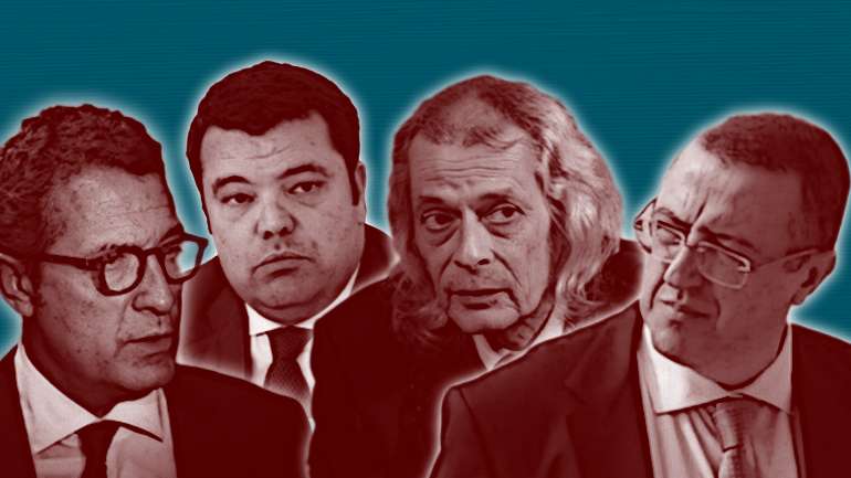António Mexia (presidente da EDP), João Conceição (administrador da REN), João Manso Neto (presidente da EDP Renováveis) e o juiz Carlos Alexandre