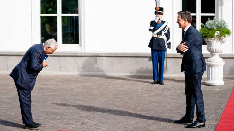 Costa foi recebido na Holanda, por Mark Rutte mas sem declarações lado a lado no final.