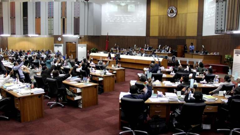 Os participantes do seminário trabalham em diferentes áreas do Parlamento Nacional