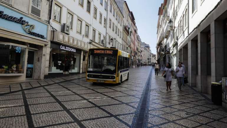 Rua Ferreira Borges, na Baixa de Coimbra