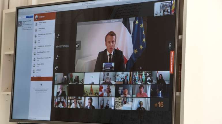 Os participantes, entre os quais se encontravam os presidentes francês, Emmanuel Macron, e dos Estados Unidos, Donald Trump, insistiram na necessidade de uma "investigação imparcial, credível e independente"