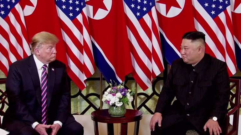 Donald Trump e Kim Jong-un encontraram-se três vezes, a primeira vez numa cimeira histórica em junho de 2018, em Singapura