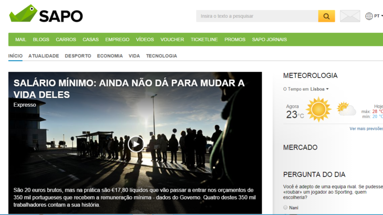 SAPO foi criado há 25 anos – Observador