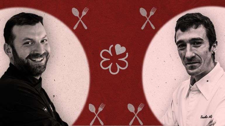 Ljubomir Stanisic, à esquerda, e o espanhol Eneko Atxa, à direita, viram os seus restaurantes em Lisboa ganhar a ambicionada distinção gastronómica.