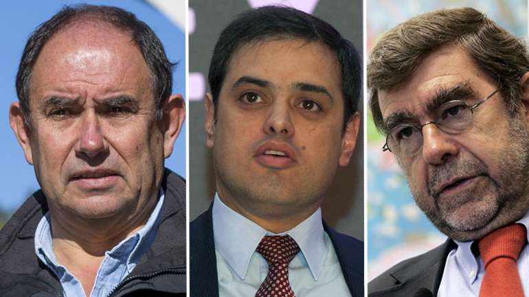 Arquiteto Frederico Valsassina (à esquerda), o gestor Rui Diniz (ao centro) e o ex-vereador Manuel Salgado (à direita) são três dos seis arguidos do caso CUF Tejo