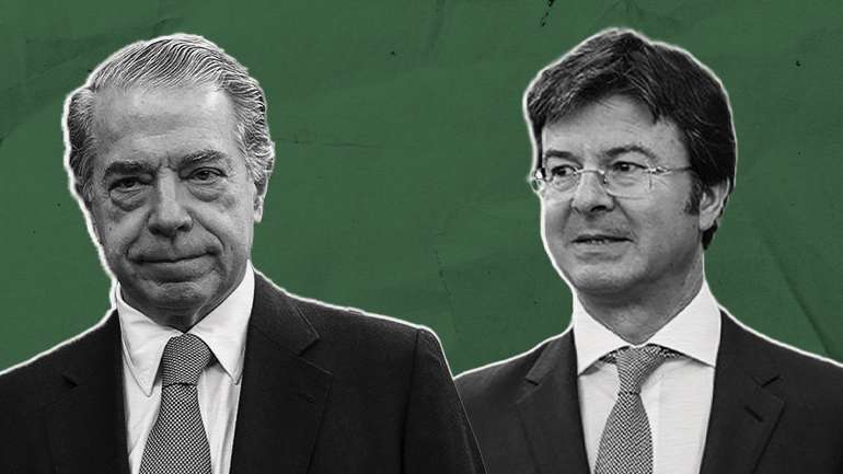 Rui Guerra (a direita) substituiu Álvaro Sobrinho em 2013 como líder executivo do Banco Espírito Santo Angola por indicação de Ricardo Salgado (à esquerda)
