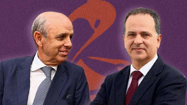 António Tomás Correia, ex-presidente da Associação Mutualista Montepio Geral, e Pedro Gouveia Alves, candidato a presidente nas próximas eleições cujo nome está em apreciação pela ASF. ILUSTRAÇÃO: Ana Moreira/OBSERVADOR