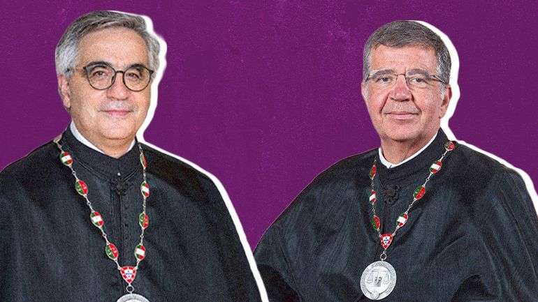Os relatores dos dois acórdãos do Constitucional em confronto: conselheiros António Ascensão Ramos (à esquerda) e Cláudio Monteiro (à direita)