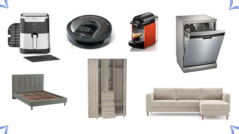 Uma Air Fryer, um aspirador robot, uma máquina para café da Nespresso, uma máquina da louça, um sommier do El Corte Inglés, um closet e um sofá. São estes (alguns) dos presentes que pedem os noivos