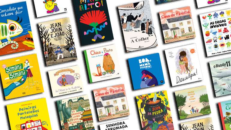 Entre a seleção encontram-se livros com abas para levantar, sobre abelhas, museus e História, e até um livro-disco com canções de intervenção.