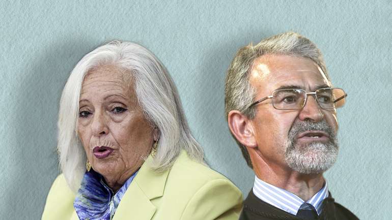 (da esquerda para a direita) A procuradora-geral Lucília Gago e o juiz desembargador Orlando Nascimento (ex-presidente do Tribunal da Relação de Lisboa)