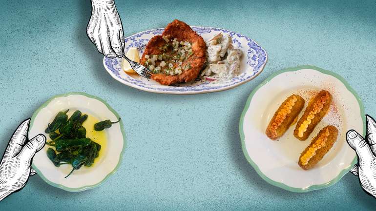 O dono é um russo fugido da guerra, a cozinheira é uma brasileira formada no México, os ingredientes são locais, a inspiração do espaço é austríaca, a cozinha é de onde calhar. 