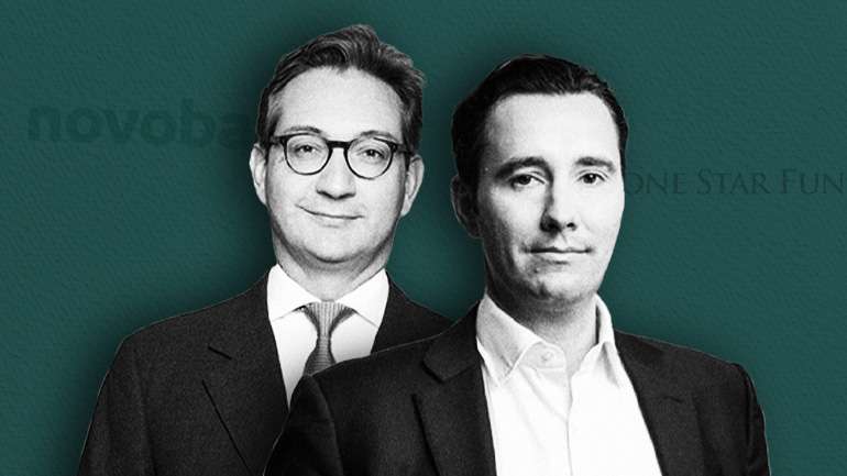 (da esquerda para a direita) Kambiz Nourbakhsh, membro do Conselho Geral de Supervisão do Novo Banco, e Benjamin Dickgiesser, administrador financeiro (CFO) e n.º 2 da administração do Novo Banco