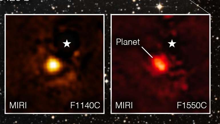 O telescópio captou a radiação infravermelha vinda do exoplaneta