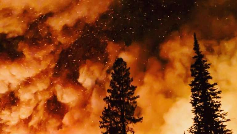 O alerta para o incêndio foi dado às 09h08 desta quinta-feira