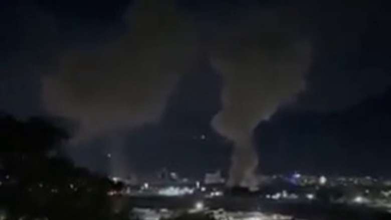 As explosões surgiram esta madrugada
