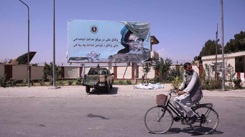 Taliban patrolling in Afghanistan's capital Kabul