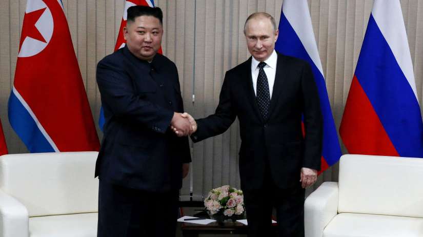 Russian President Vladimir Putin receives North Korean Leader Kim Jong-un in Vladivostok