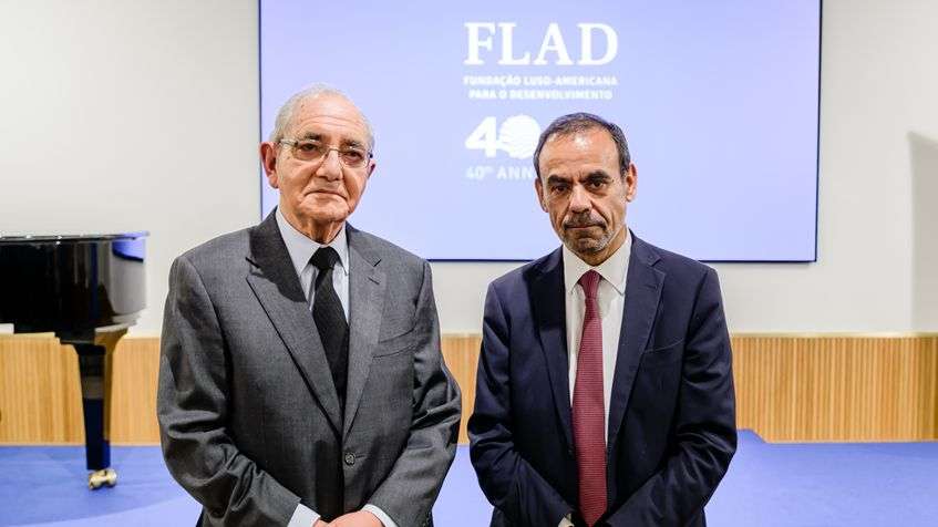 Rui Machete,antigo vice-primeiro-ministro e antigo presidente da FLAD com Nuno Morais Sarmento, atual presidente da FLAD