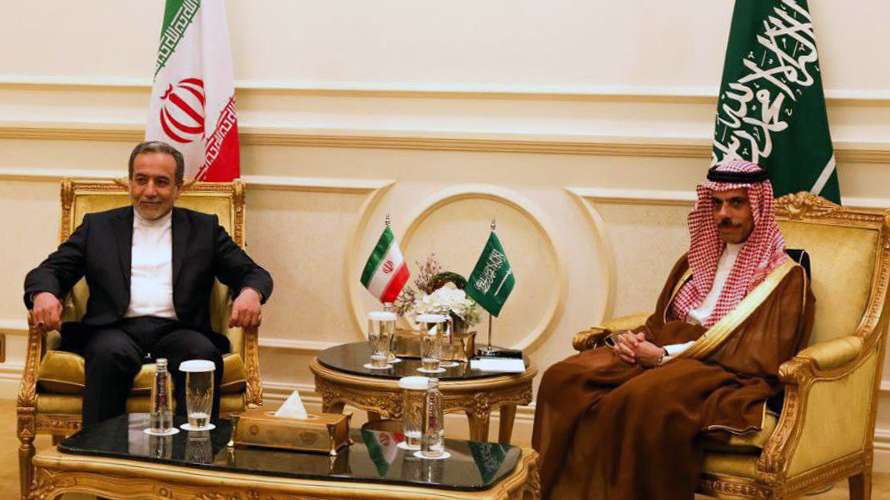 epa12088589 A handout photo made available by the Iranian Foreign Minister shows Saudi Foreign Minister Prince Faisal bin Farhan Al Saud (R) sitting next to Iranian Foreign Minister Abbas Araghchi during their meeting in Jeddah, Saudi Arabia, 10 May 2025. Araghchi's visit to Jeddah takes place ahead of expected US-Iran nuclear talks in Oman on 11 May.  EPA/IRANIAN FOREIGN MINISTER HANDOUT --BEST QUALITY AVAILABLE--HANDOUT EDITORIAL USE ONLY/NO SALES