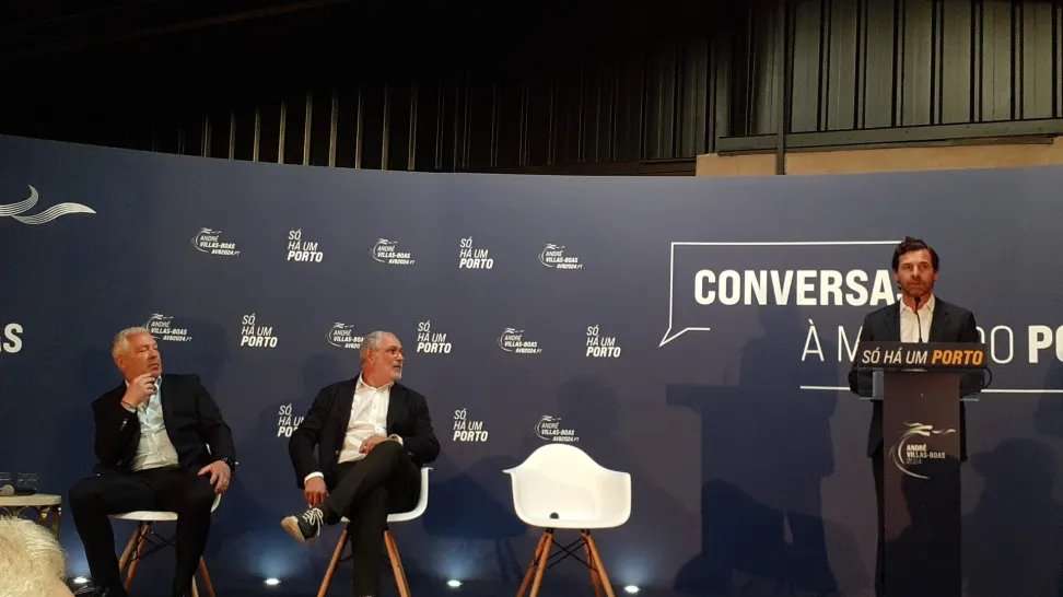 Villas-Boas apresentou esta quinta-feira na sede de candidatura Zubizarreta e Jorge Costa para a direção desportiva do futebol