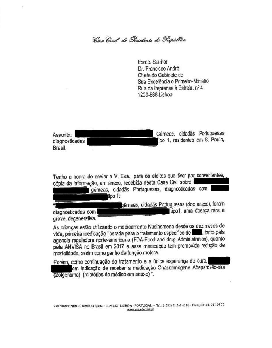 Lista de pedidos Dr. Nuno Rebelo de Sousa