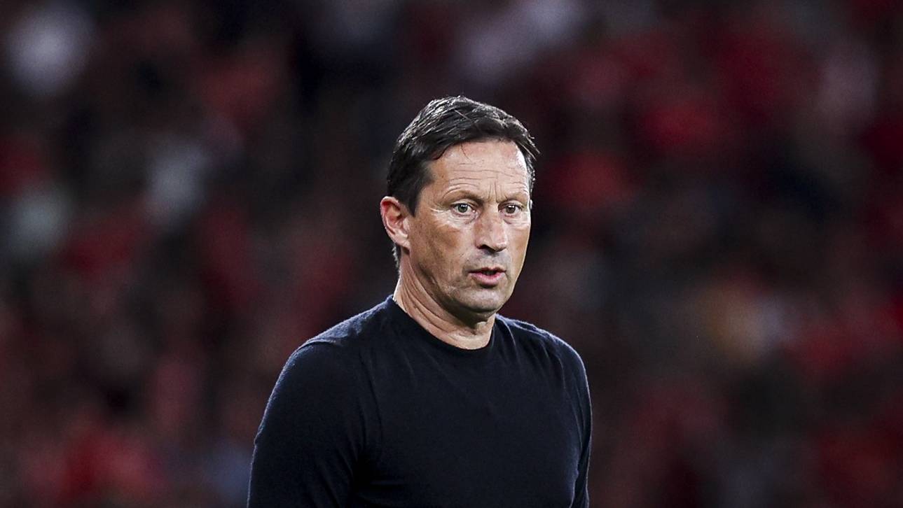 Benfica head coach Roger Schmidt during the UEFA Europe League quarter-final first leg soccer match between Benfica and Olympique de Marseille held at Luz Stadium, in Lisbon, Portugal, 11 April 2024. FILIPE AMORIM/LUSA