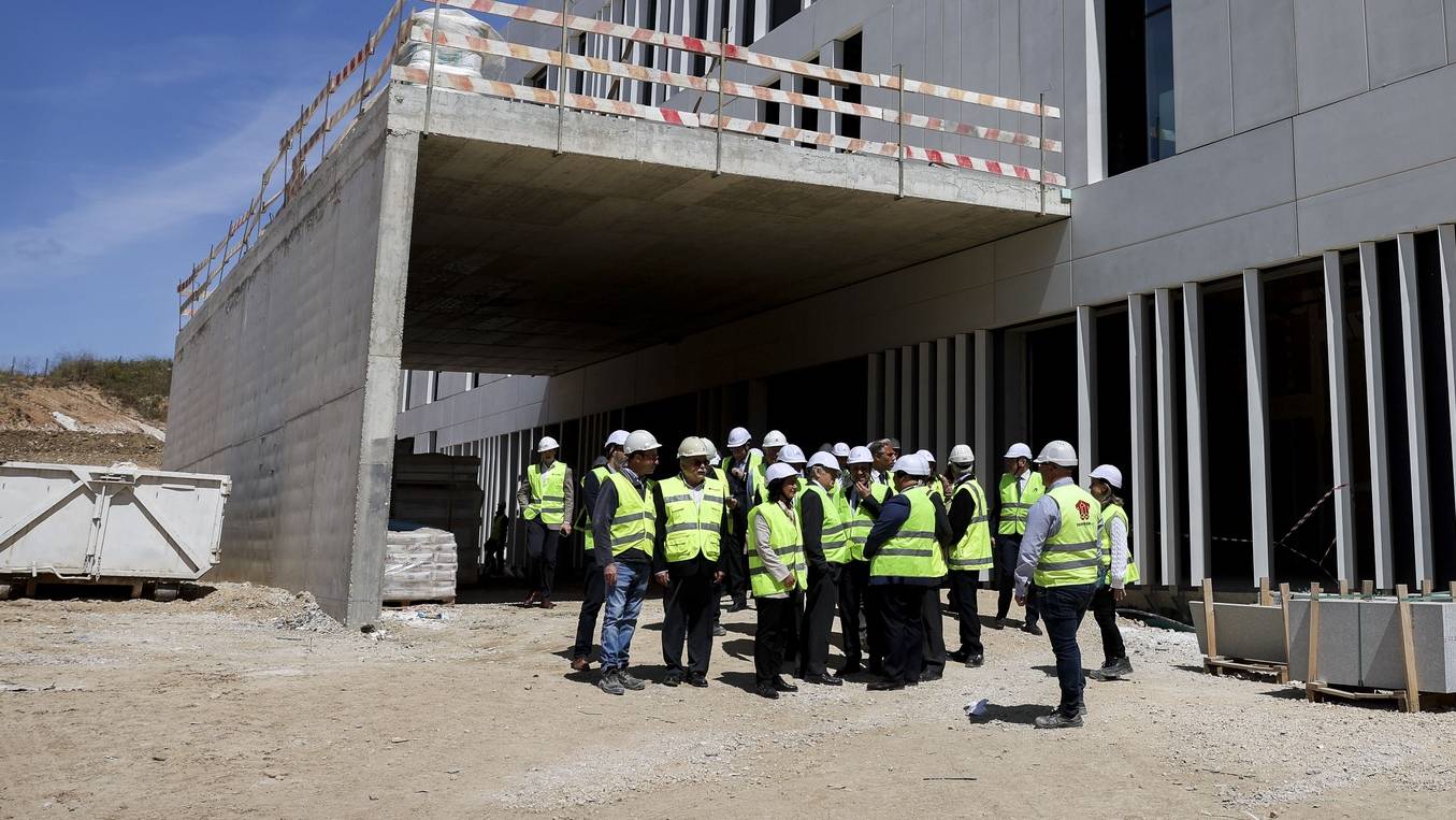 Obras do futuro Hospital de Sintra, na Freguesia de Algueirão, em Mem Martins, Sintra, 15 de maio de 2023. JOSÉ SENA GOULÃO/LUSA