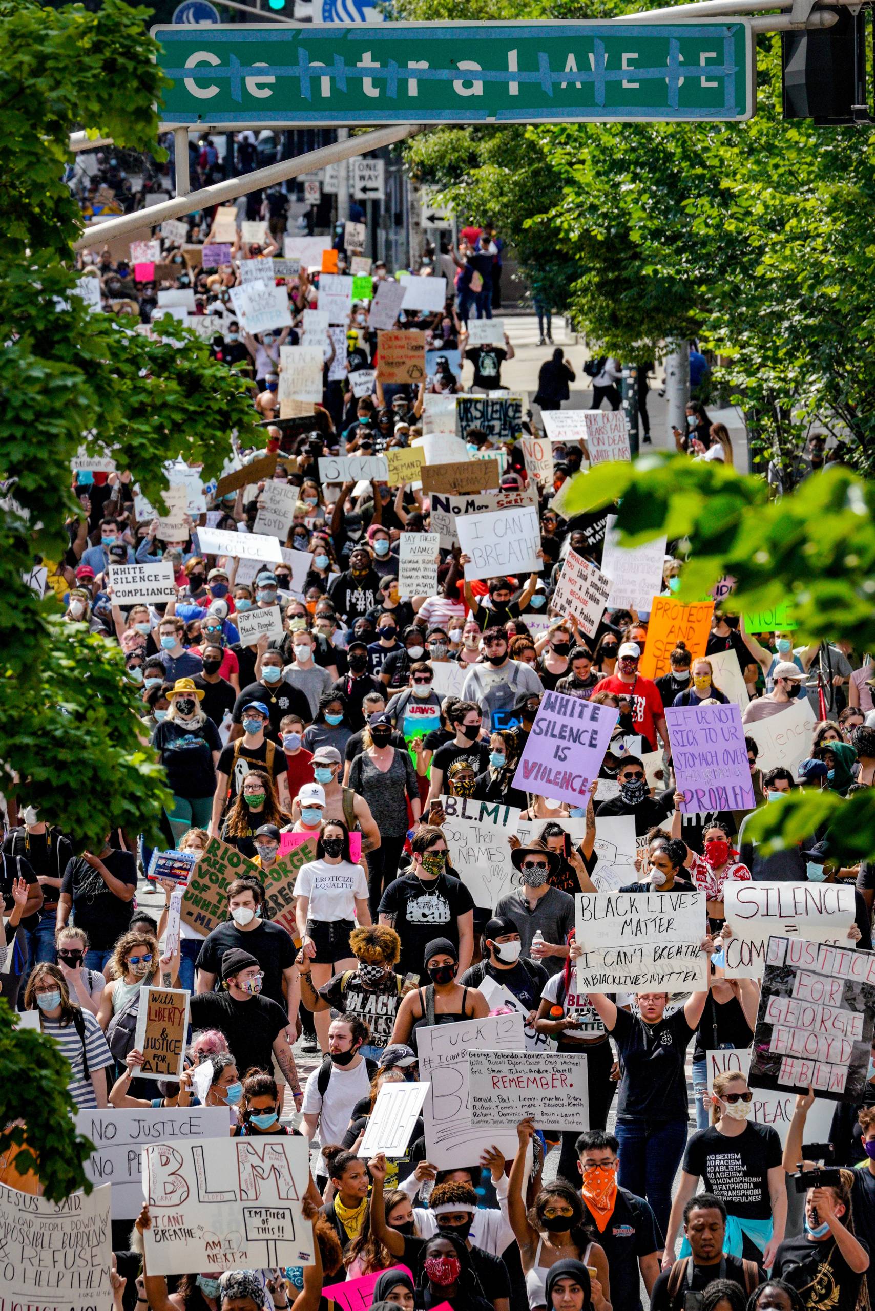 Protests continue over the death of George Floyd in Atlanta