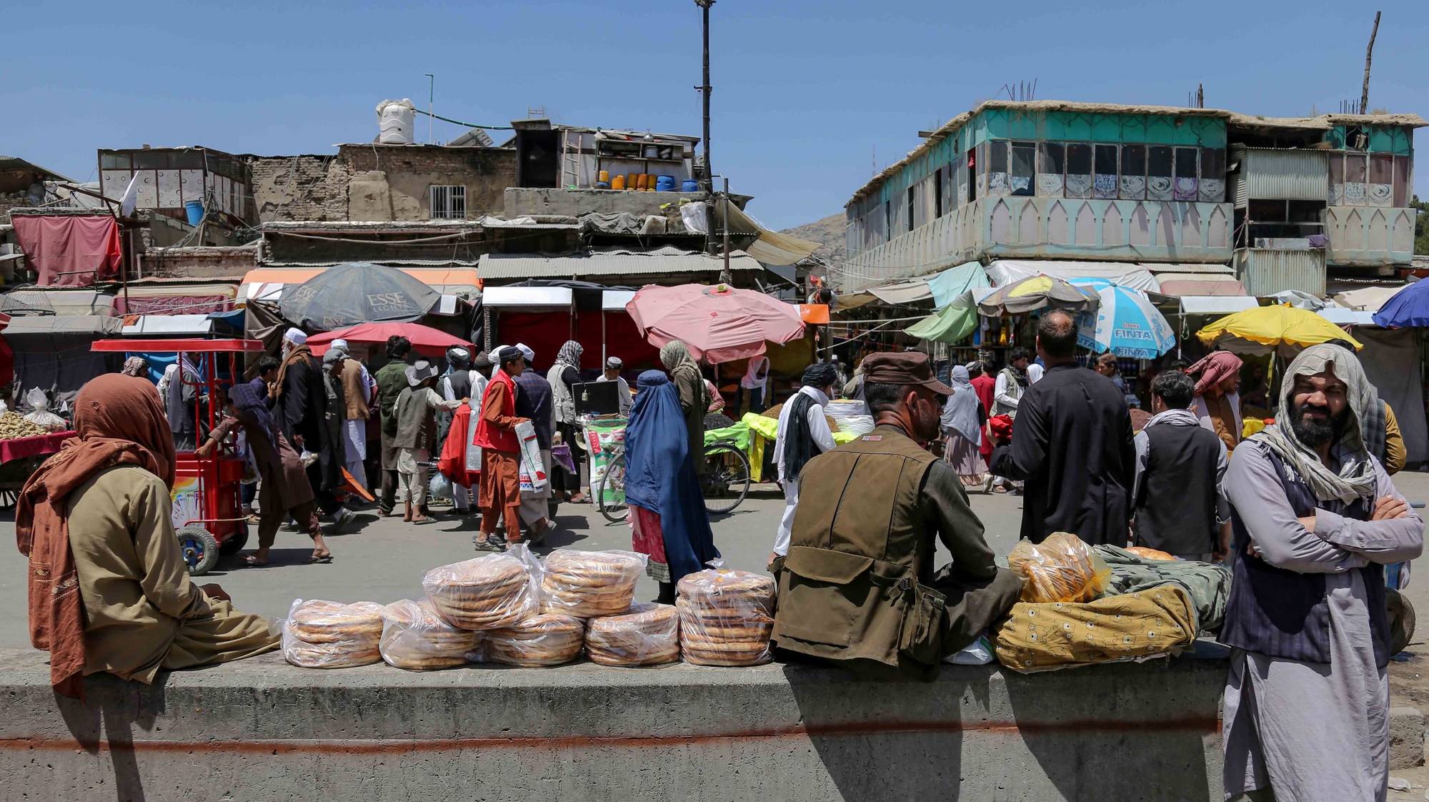 epa10675691 Afghan vendors sell bread on a roadside on the eve of the World Food Safety Day in Kabul, Afghanistan, 06 June 2023. According to report â€˜The Hunger Hotspotsâ€™ released on 29 May by the United Nations, 22 countries will experience an increase in acute food insecurity over the next six months. Afghanistan, Nigeria, Somalia, South Sudan, and Yemen are at the highest alert level, while Haiti, the Sahel, and Sudan are at the highest concern levels. Low to middle income countries will be driven further into crisis due to unusually high global food prices. Pakistan, the Central African Republic, Ethiopia, Kenya, the Democratic Republic of Congo, Syria, and Myanmar are also hotspots of very high concern. The UN has called for urgent humanitarian action to save lives and livelihoods and prevent starvation and death in hotspots where acute hunger is at a high risk of worsening from June to November 2023.  EPA/SAMIULLAH POPAL