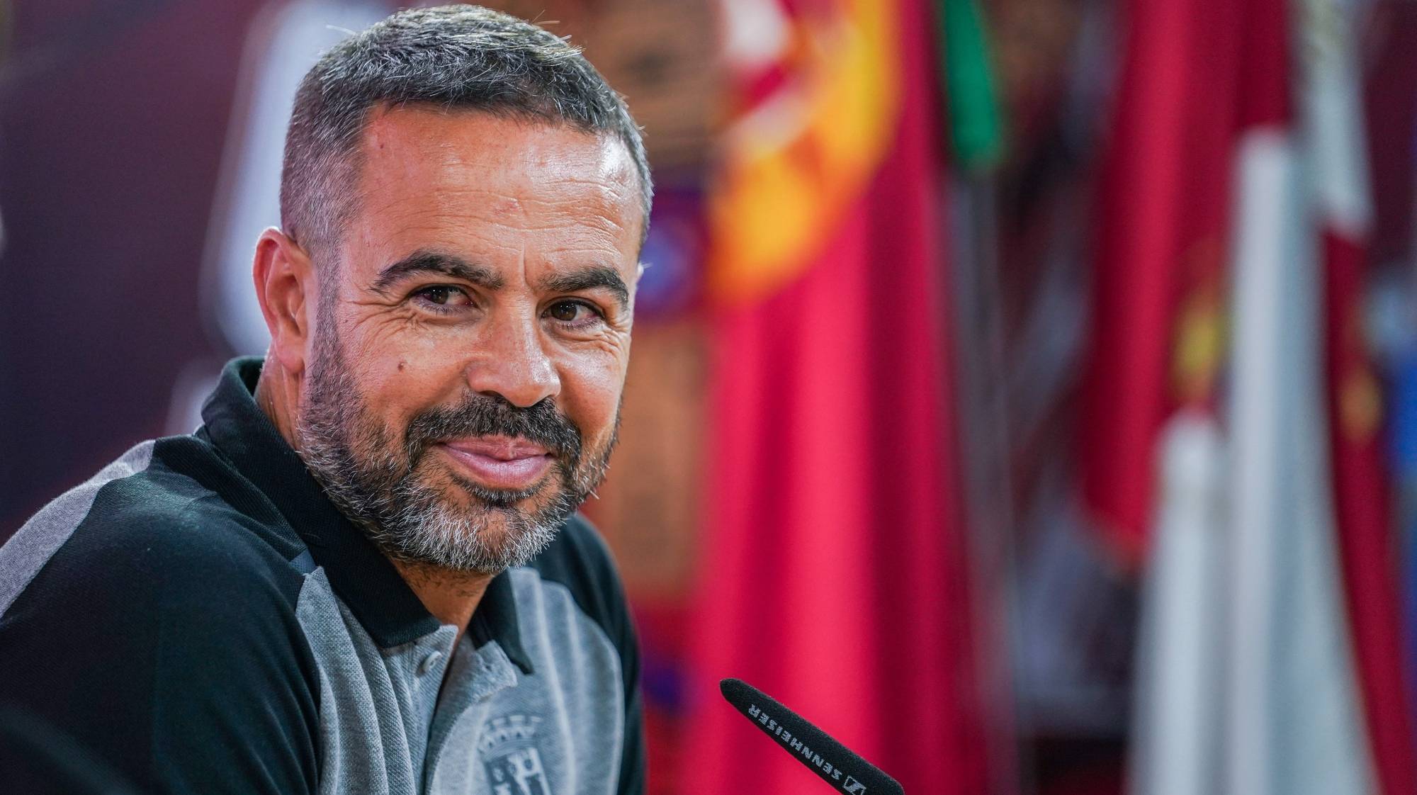 epa10799775 Sporting de Braga head coach Artur Jorge attends a press conference in Braga, Portugal, 14 August 2023. Sporting de Braga will play against Backa Topola in their UEFA Champions League 3rd qualifying round, 2nd leg match in Serbia on 15 August.  EPA/HUGO DELGADO