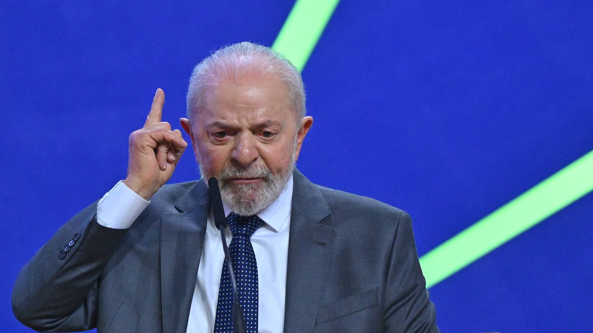 epa11510353 Brazilian President Luiz Inacio Lula da Silva takes part in the opening ceremony of the 5th National Congress of Science, Technology and Innovation in Brasilia, Brazil, 30 July 2024. Lula pledged to promote the development of a &#039;purely Brazilian&#039; artificial intelligence.  EPA/ANDRE BORGES