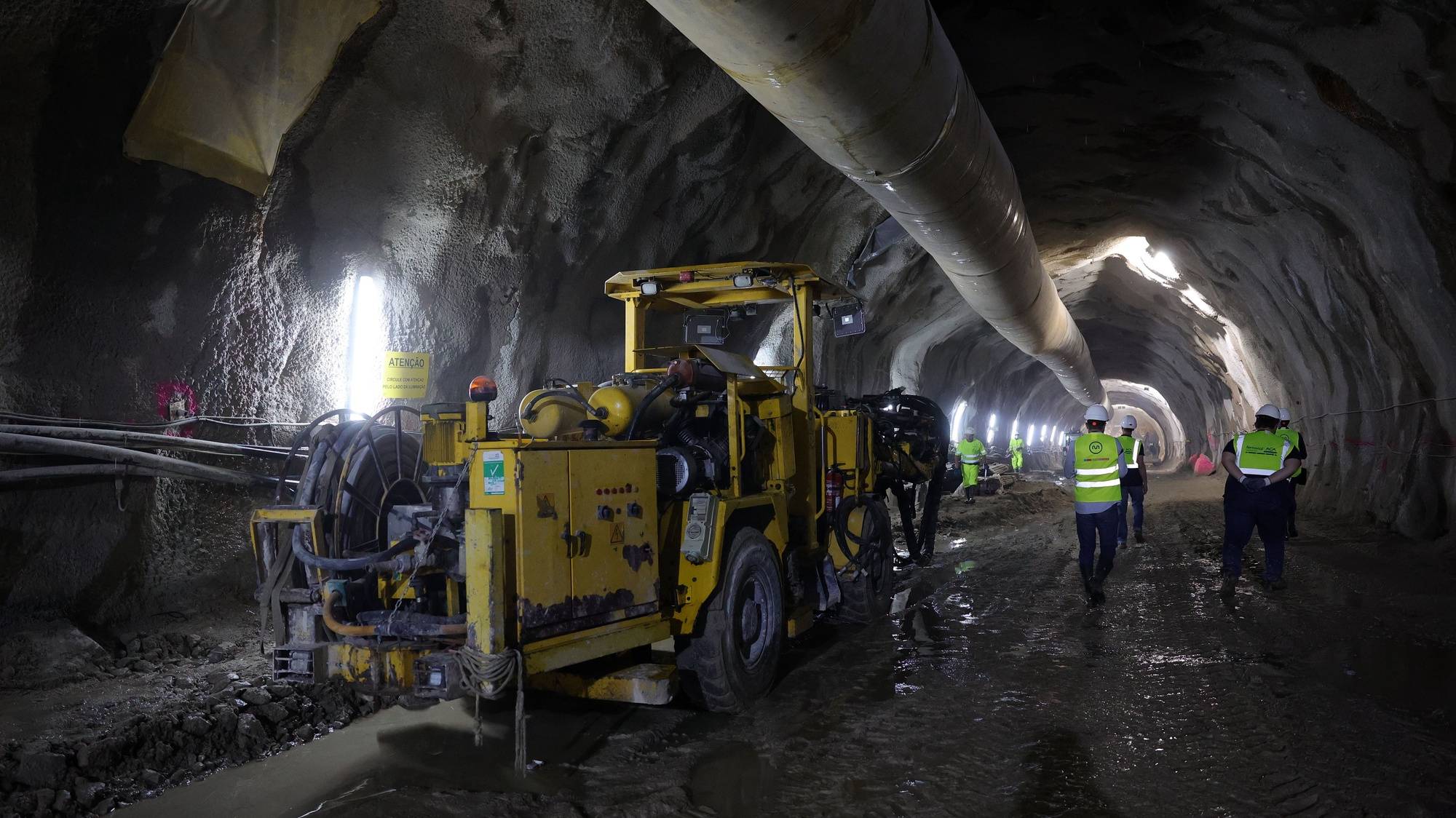 Obras da Linha Rosa do Metro do Porto, no Jardim do Carregal, 05 de maio 2023. ESTELA SILVA/LUSA