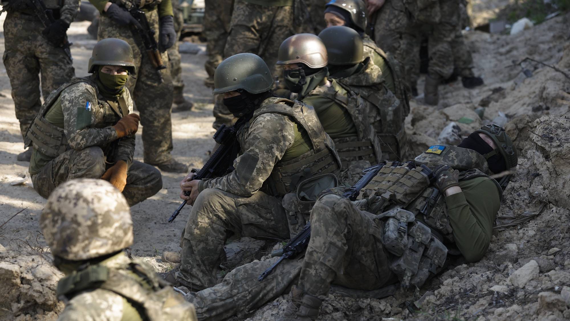 epa11270172 Members of the &#039;Siberian Battalion&#039; attend their military training on a shooting range near Kyiv, Ukraine, 10 April 2024. The &#039;Siberian Battalion&#039; military unit was formed as part of the International Legion of the Ukrainian Armed Forces and contains Russian nationals, former military personnel, civil activists and volunteers who choose to fight against Russian troops in Ukraine. Ukraine-aligned Russian fighters from &#039;Russian Volunteer Corps&#039;, &#039;Siberian Battalion&#039; and &#039;Freedom of Russia Legion&#039;, have been carrying out cross-border raids inside Russia’s Belgorod and Kursk regions in March 2024.  EPA/SERGEY DOLZHENKO