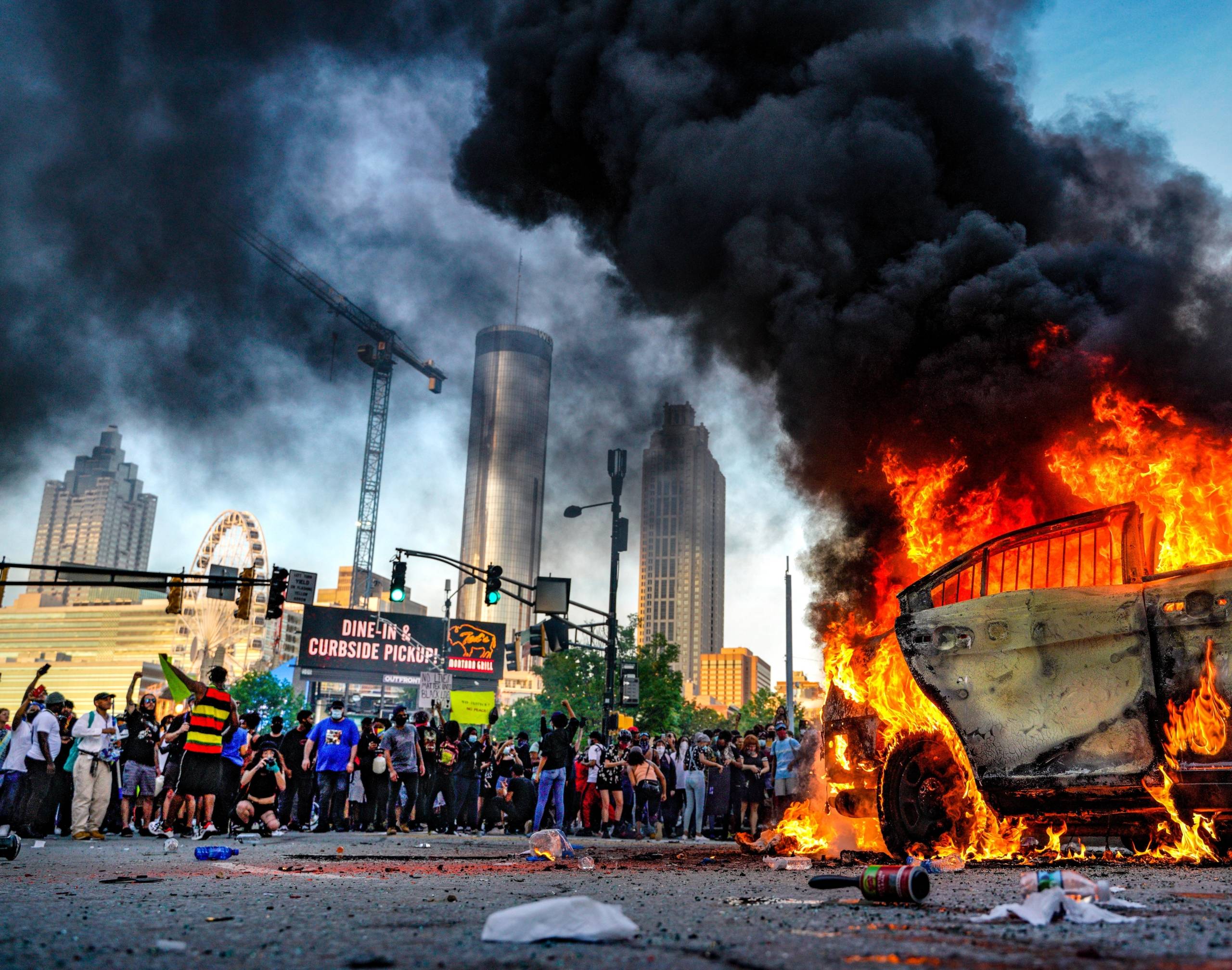 Protests continue over the death of George Floyd in Atlanta