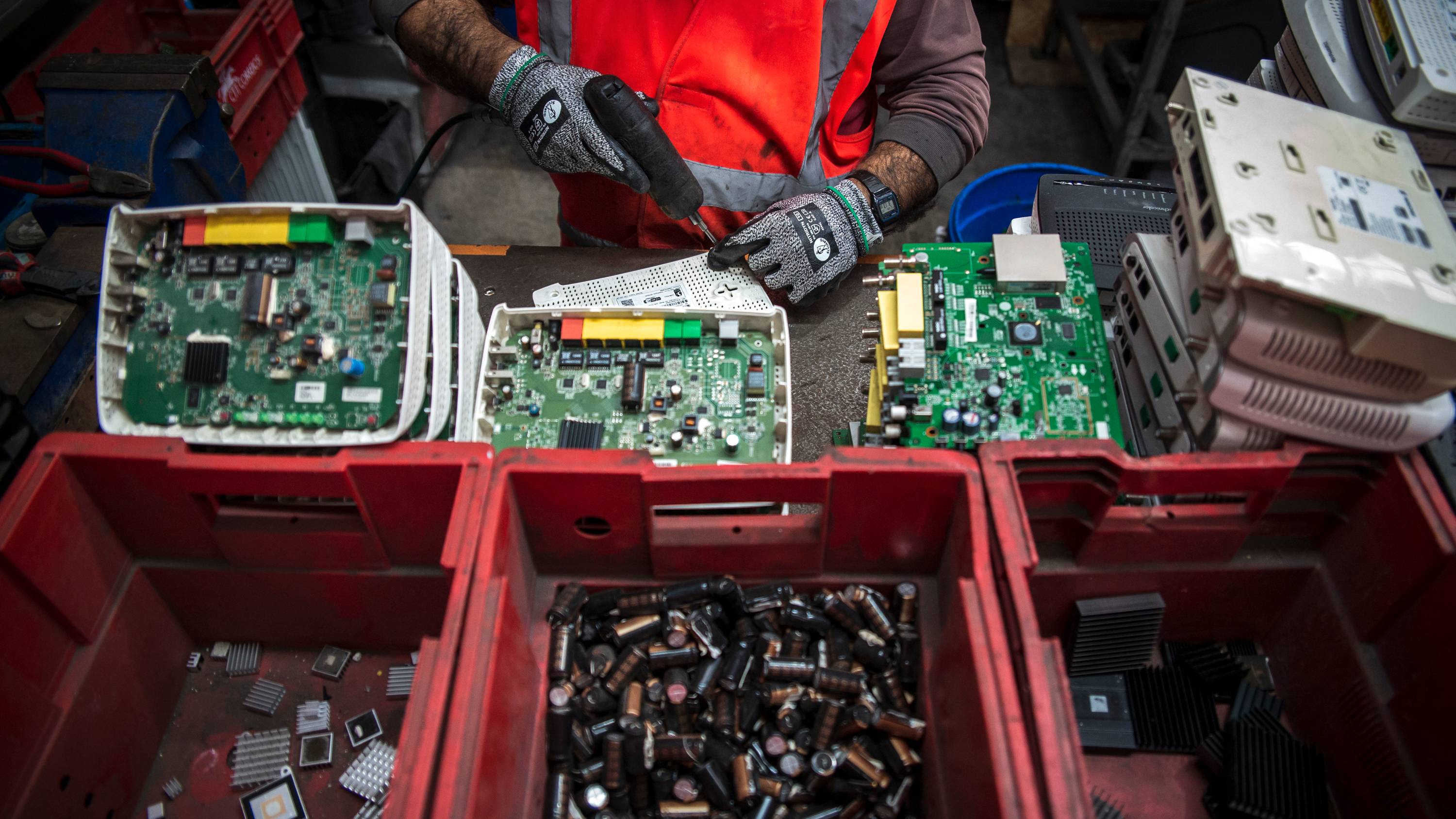 O Observador visitou a Veolia, empresa de gestão de resíduos eletronicos, em Loures. Lisboa, 11 de Novembro de 2022 TOMÁS SILVA/OBSERVADOR