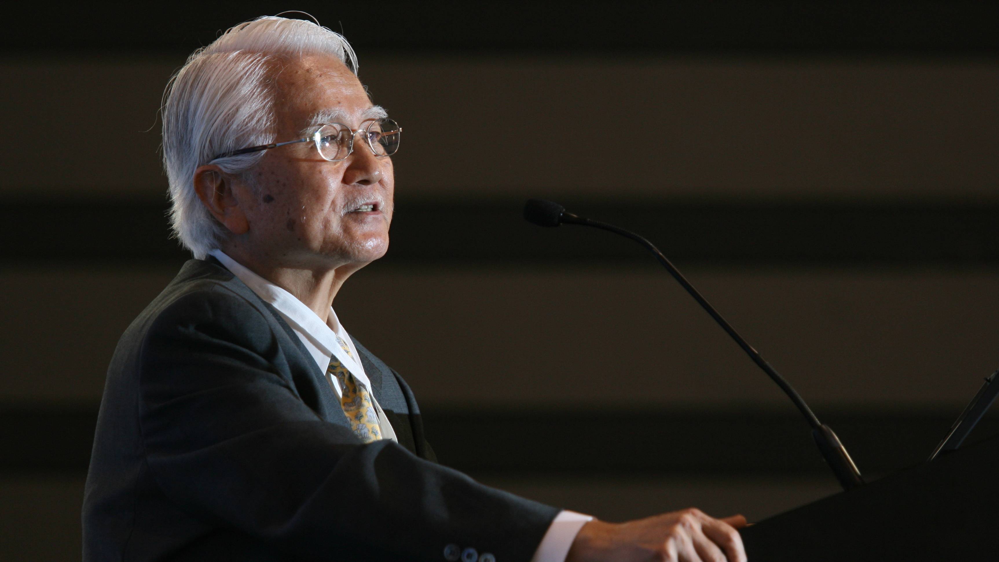 Masaaki Imai, Kaizen institute Japan during the conference of  Globle Auto Parts Industry - Maket Trends, opportunities and Challenges at Convention and Exhibition Centre, Wan Chai.15 May 2006