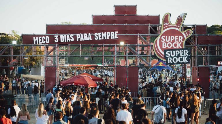 O Meco será palco para o festival Super Bock, Super Rock a a 15, 16 e 17 de julho de 2021