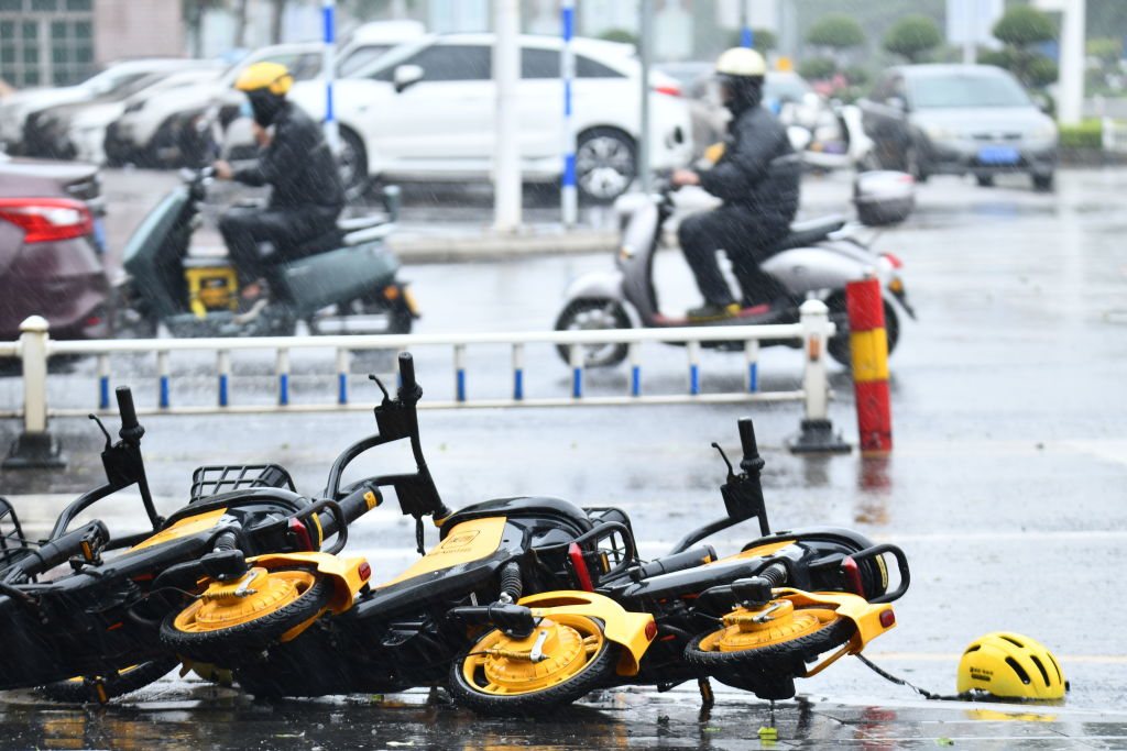 Typhoon Rai Brings Rainstorms To Coastal Areas In South China