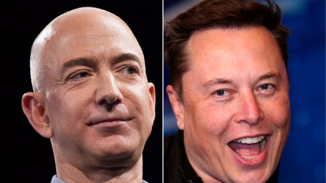 Jeff Bezos viu-se ultrapassado por Elon Musk no campeonato das fortunas. Ambos disputam posições também na aventura espacial e nos veículos autónomos