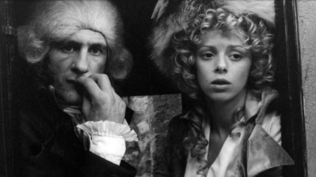 Emmanuelle Debever contracenou com Gérard Depardieu no filme &quot;O Caso Danton&quot;, de 1983