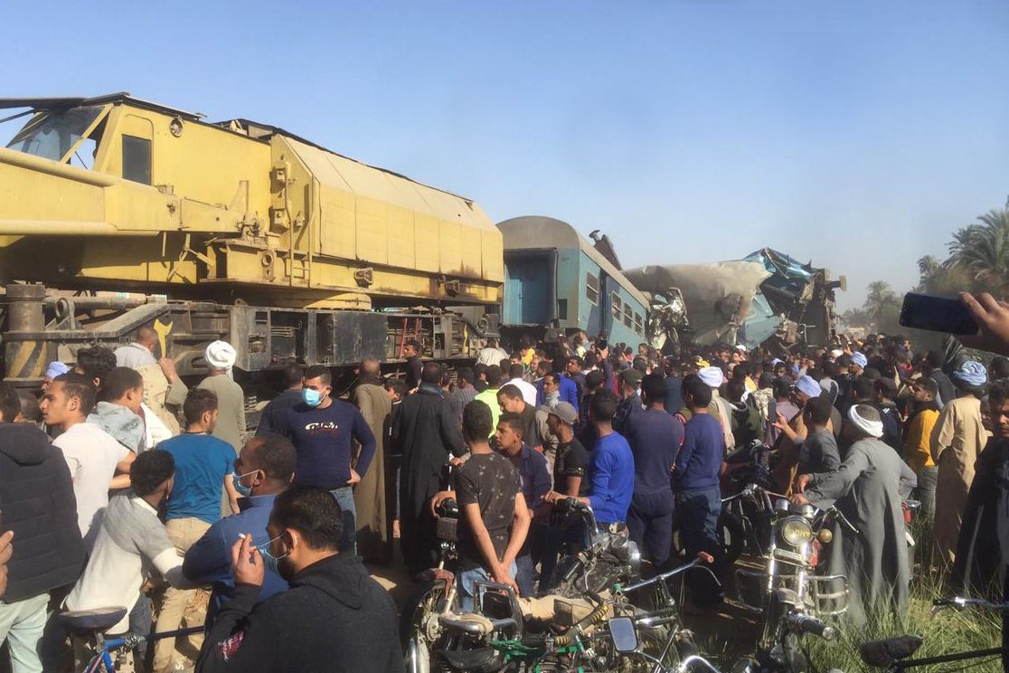Train collision in Egypt