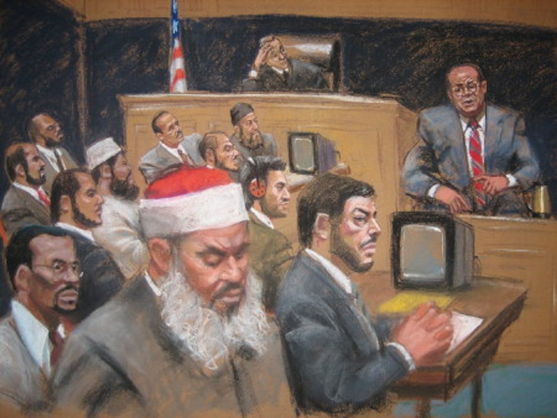 Terrorist Trial; Sheik Abdel Rachman (B)