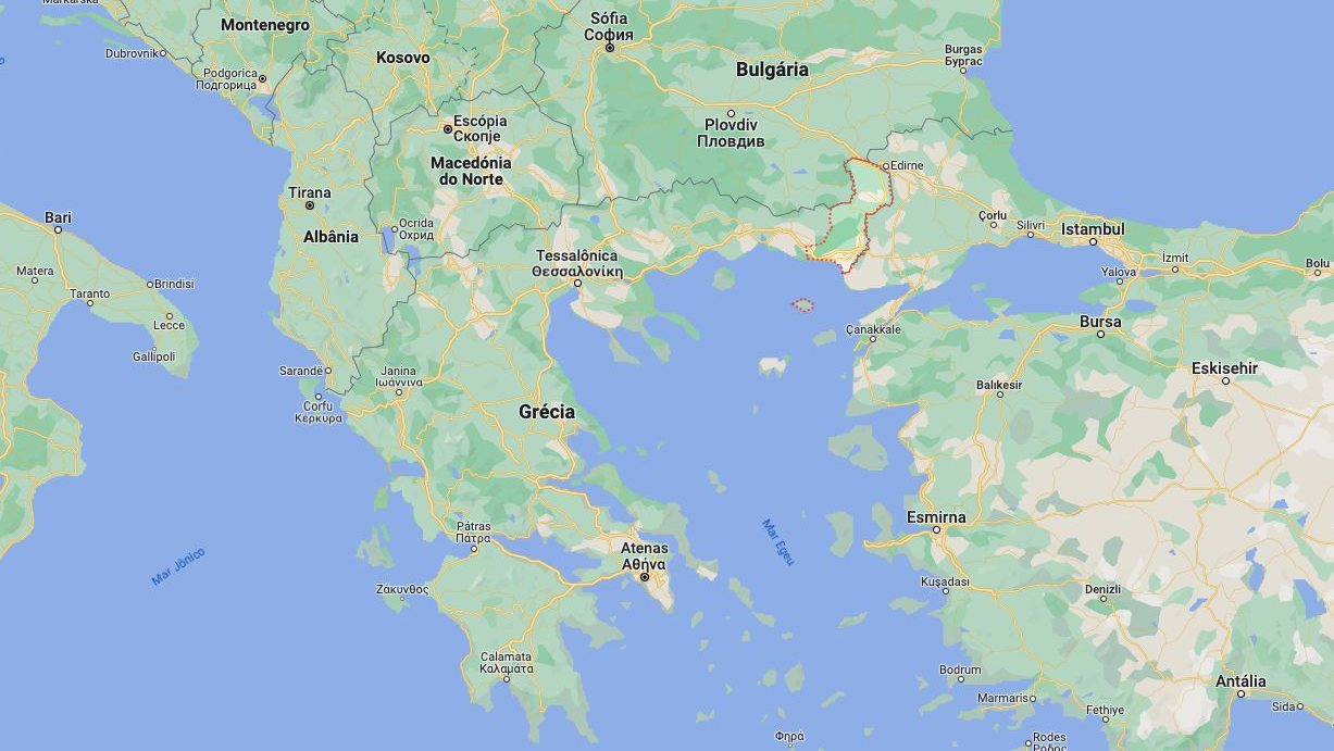 Região de Evros no nordeste da Grécia, junto à fronteira com a Turquia
